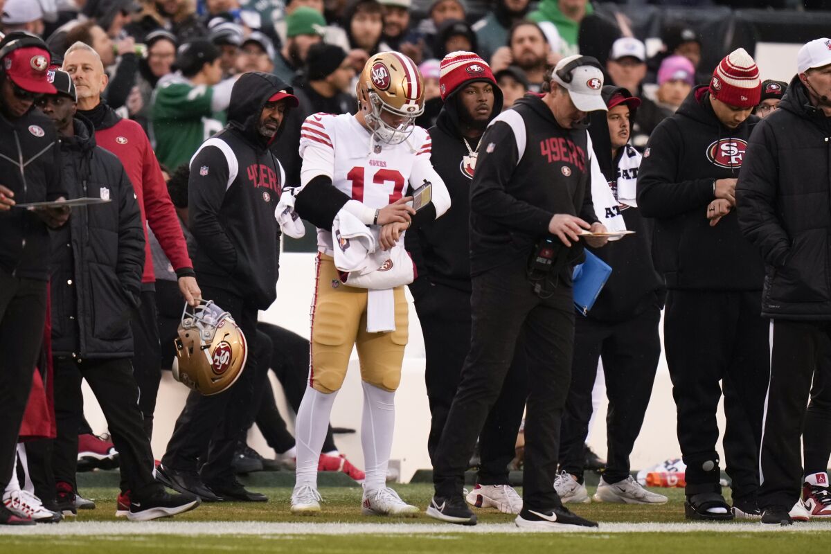 What they're saying: 49ers' Brandon Aiyuk thinks the Eagles 'got lucky